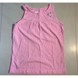 Pink Floral Tank Top For Girls